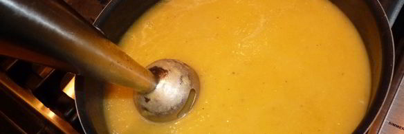 суп-крем из тыквы и лука-порея