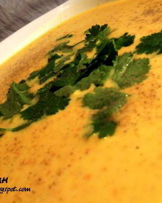 Чечевично-морковный суп-пюре с карри