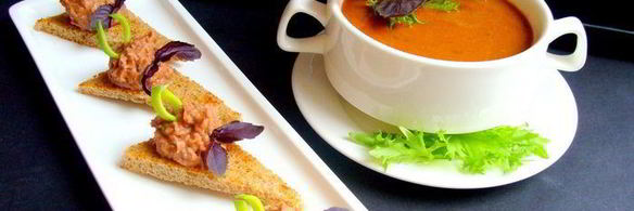 фасолевый суп-пюре с сельдереем и морковью