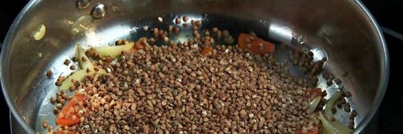 гречневый суп-пюре с индюшачьей печенкой