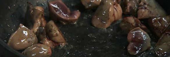 гречневый суп-пюре с индюшачьей печенкой