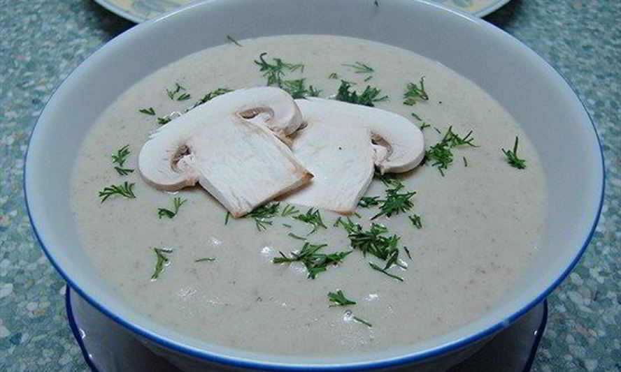 Рецепт картофельного супа-пюре с грибами шампиньонами