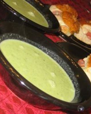 Куриный суп-пюре со шпинатом