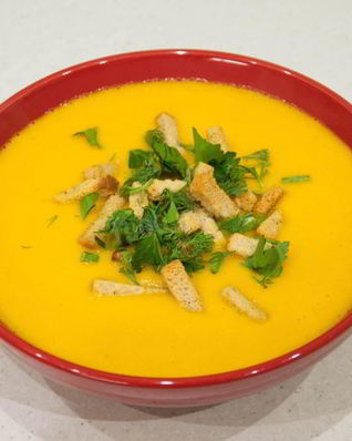 Морковный суп-пюре постный