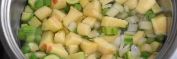 овощной суп-пюре с индейкой для детей