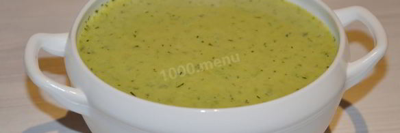 постный суп-пюре из зеленого горошка