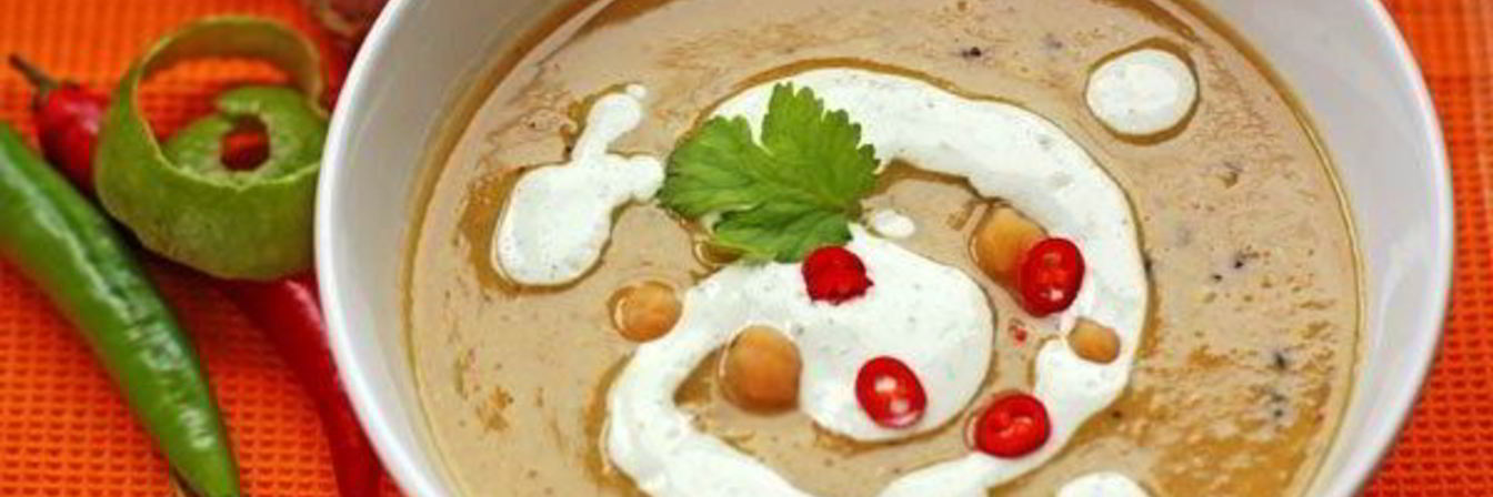 Пряный суп-пюре из нута