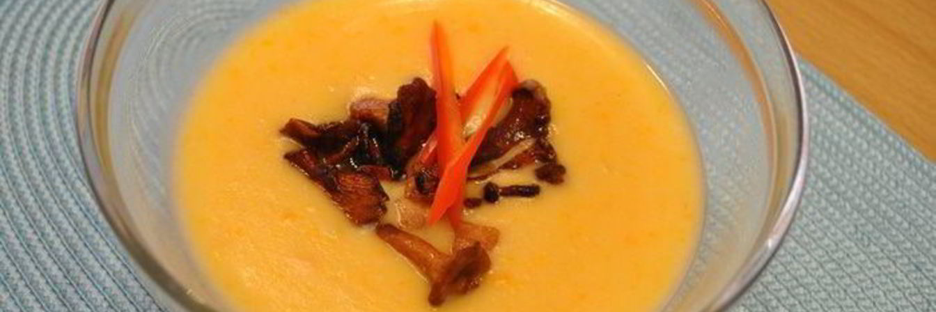 Сливочный суп-пюре с лисичками