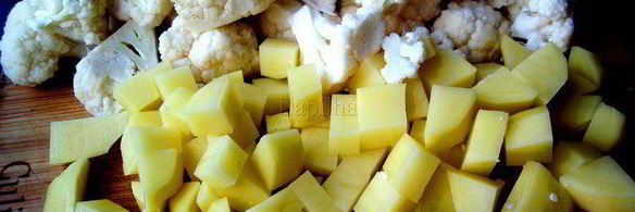 сливочный суп-пюре с овощами и курицей