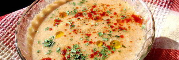 сливочный суп-пюре с овощами и курицей