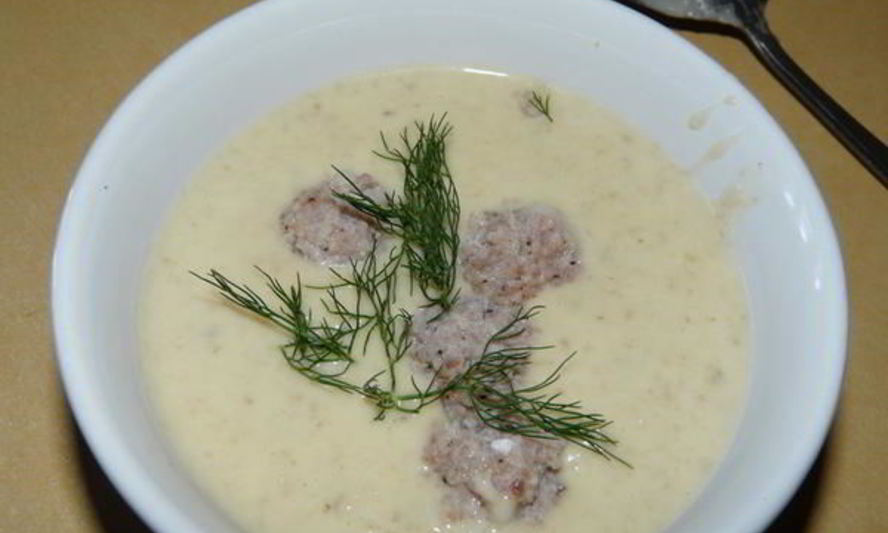 Рецепт супа-пюре грибного с фрикадельками