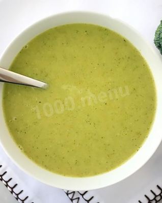Суп пюре из брокколи и кабачков