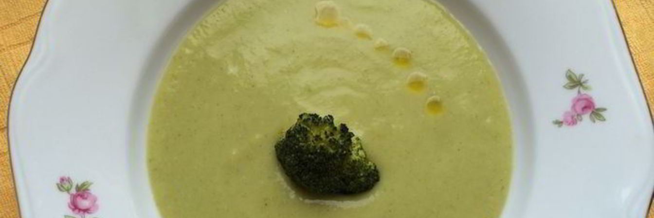 Суп-пюре из брокколи с сыром