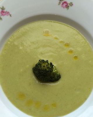 Суп-пюре из брокколи с сыром