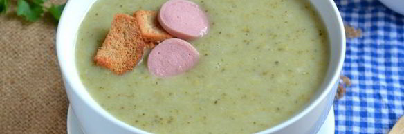 суп-пюре из брокколи со сливками