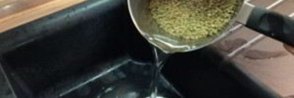 суп-пюре из чечевицы зеленой