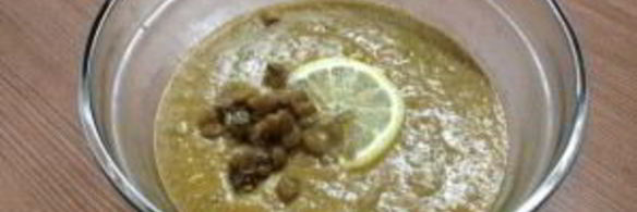 суп-пюре из чечевицы зеленой