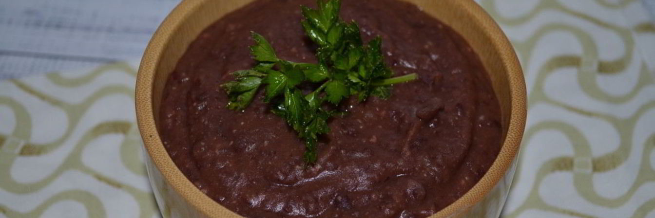 Суп-пюре из фасоли