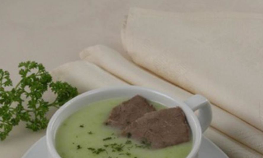 Рецепт супа-пюре из картофеля с зеленым горошком