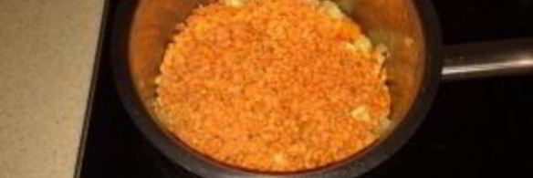 суп-пюре из красной чечевицы