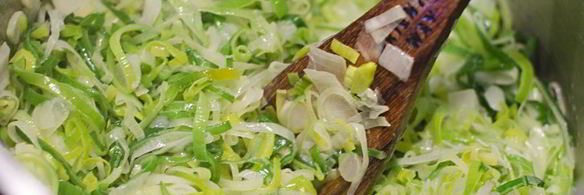 суп-пюре из лука порея