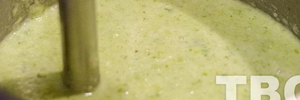 суп-пюре из лука порея