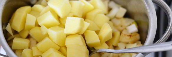 суп-пюре из овощей с семгой