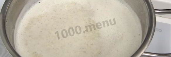 суп пюре из шампиньонов со сливками и мускатным орехом