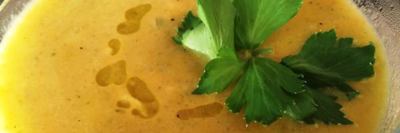 Суп пюре из стеблей сельдерея