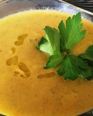 Суп пюре из стеблей сельдерея