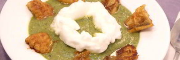 суп-пюре из стручковой фасоли с рыбой