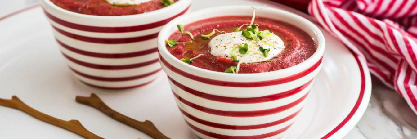 Суп-пюре из свеклы и тыквы