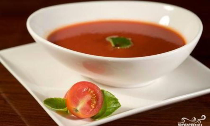 Рецепт супа-пюре из свежих помидоров