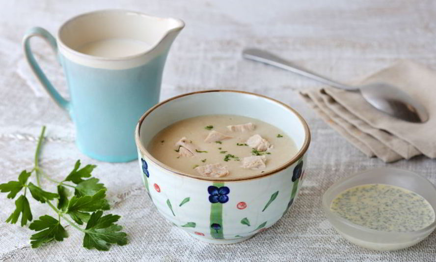 Рецепт супа-пюре из цесарки с зеленой заправкой