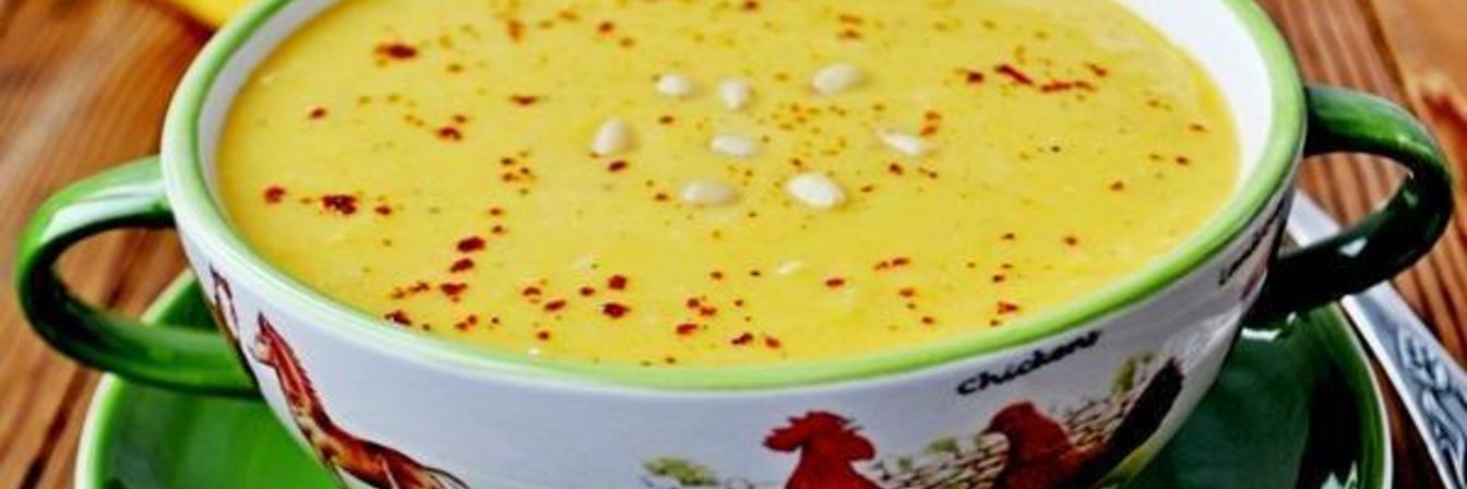 Суп-пюре из тыквы с тахиной