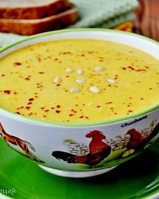 Суп-пюре из тыквы с тахиной