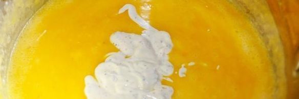 суп-пюре из тыквы с тахиной