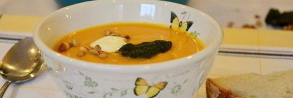 суп пюре из тыквы с яблоком