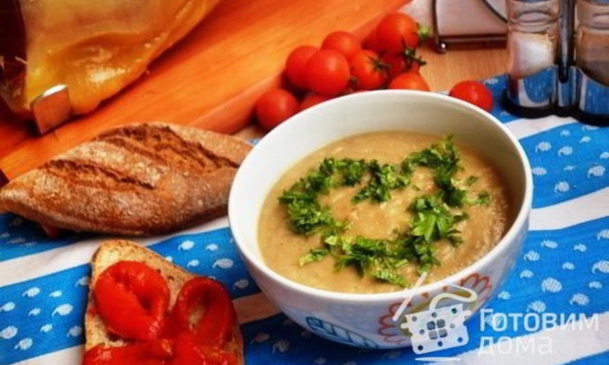 Рецепт супа-пюре из запеченных баклажанов