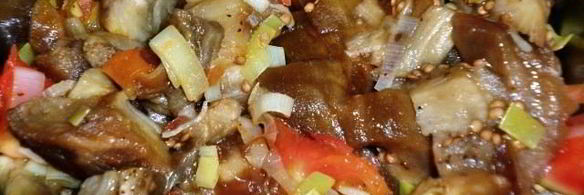 суп-пюре из запеченных баклажанов