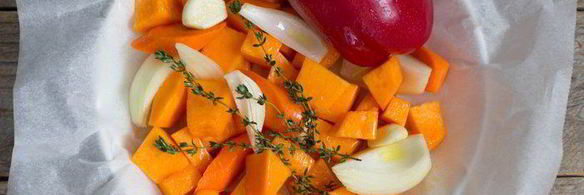 суп-пюре из запеченных овощей