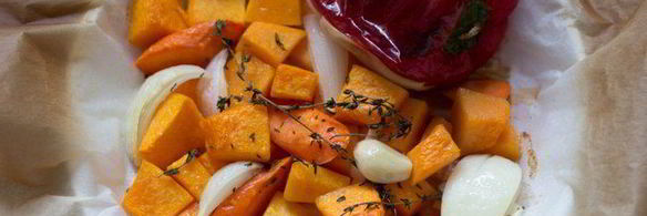 суп-пюре из запеченных овощей