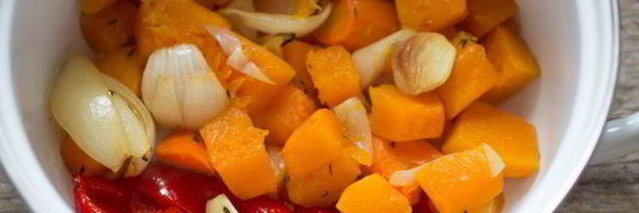 суп-пюре из запеченных овощей