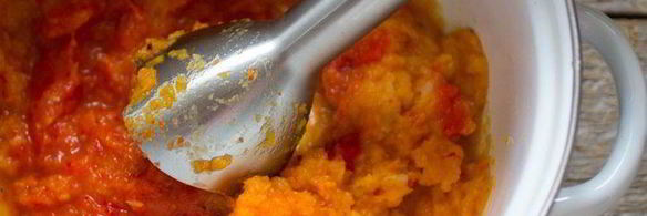 суп-пюре из запеченных овощей