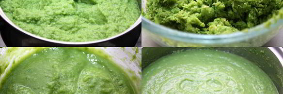 суп-пюре из зеленого горошка