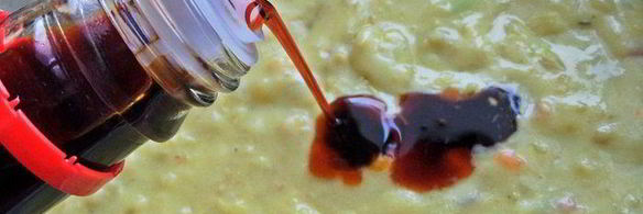 суп-пюре картофельный с горошком и беконом