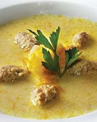 Суп-пюре картофельный с клецками