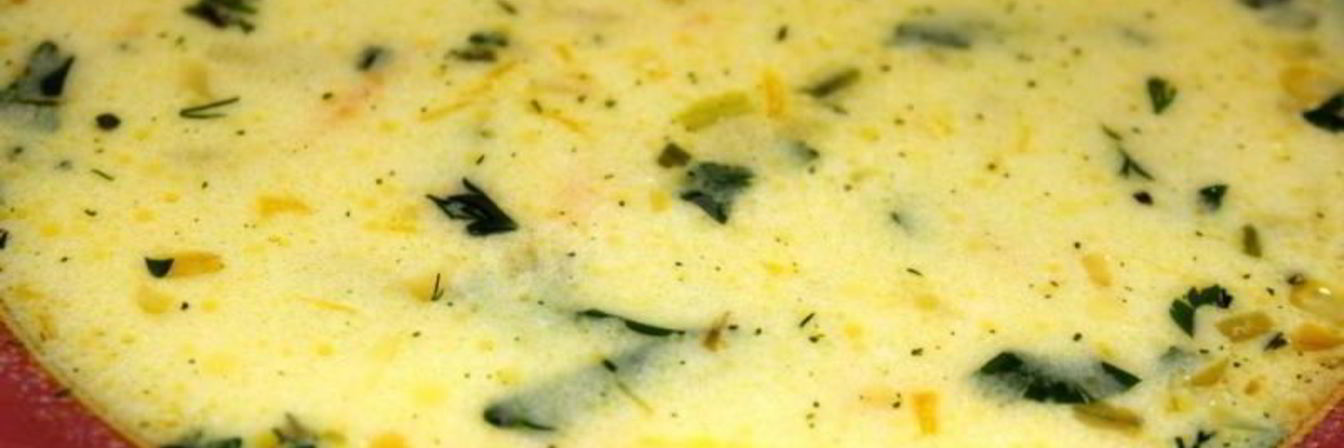 Суп пюре картофельный с сыром