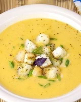 Суп-пюре с чечевицей