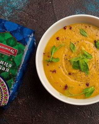 Суп-пюре с красной чечевицей